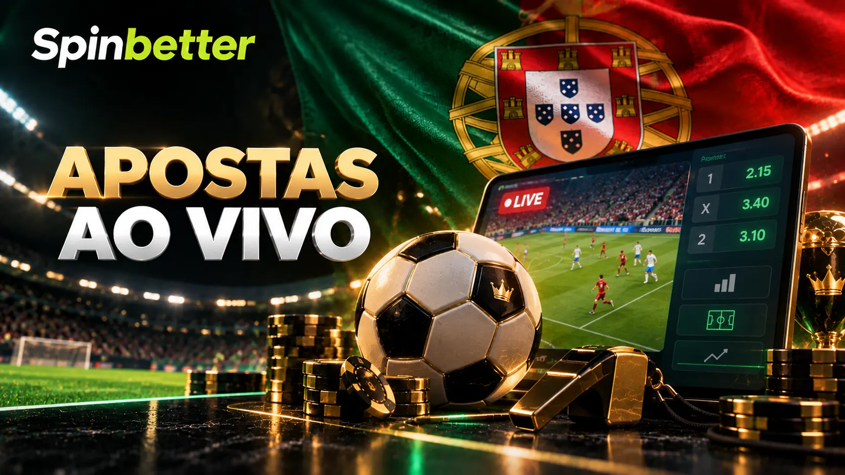Ecrã de apostas ao vivo com quotas a mudar durante o jogo