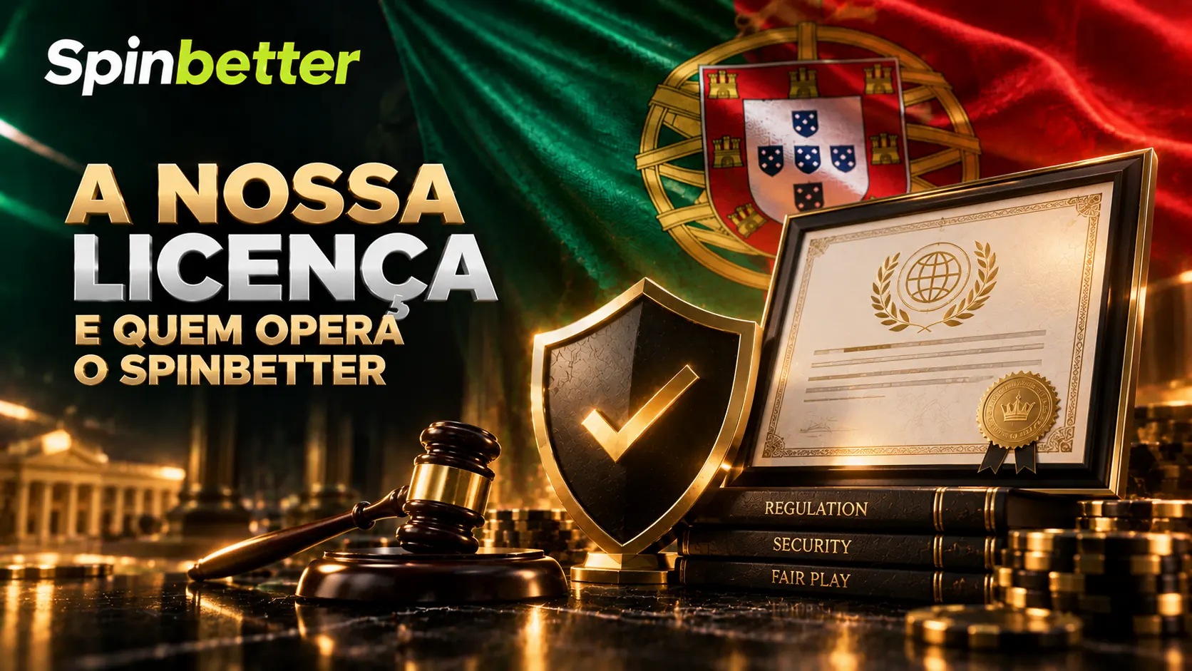 Licença e entidade que opera a plataforma para o mercado português